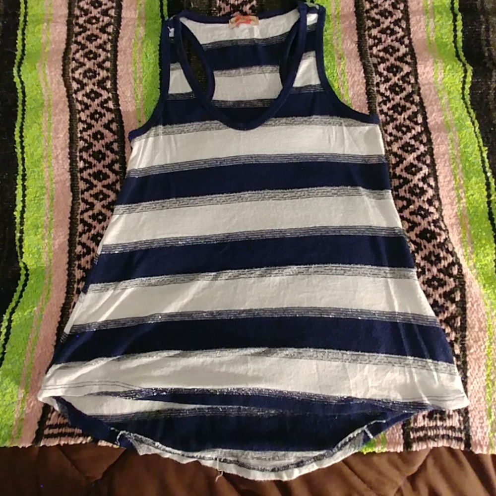 Tri- colored tank top
